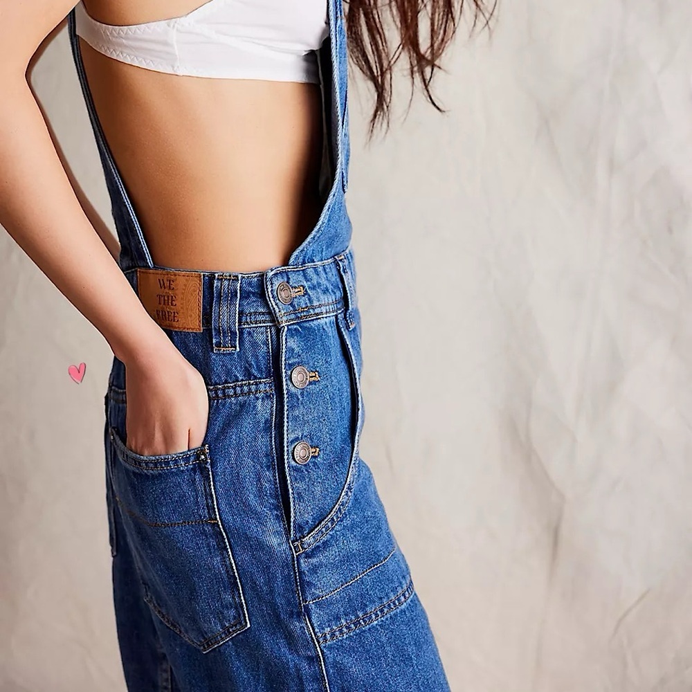 NEW Free People We The Free Bardot Denim Skirtall - Picture 14 of 14